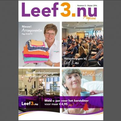 Voorkant Leef3.nu magazine december 2017