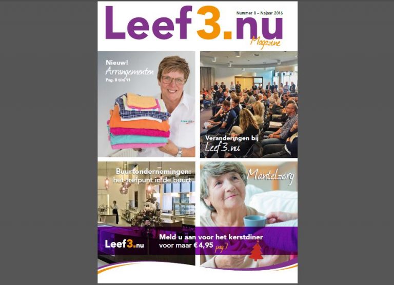 Voorkant Leef3.nu magazine december 2017