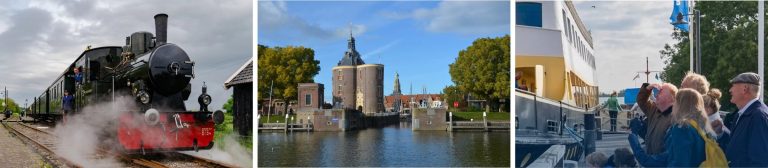 Stoomtram en varen Noord-Holland